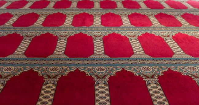 Cleaned carpet by a masjid carpet cleaning company