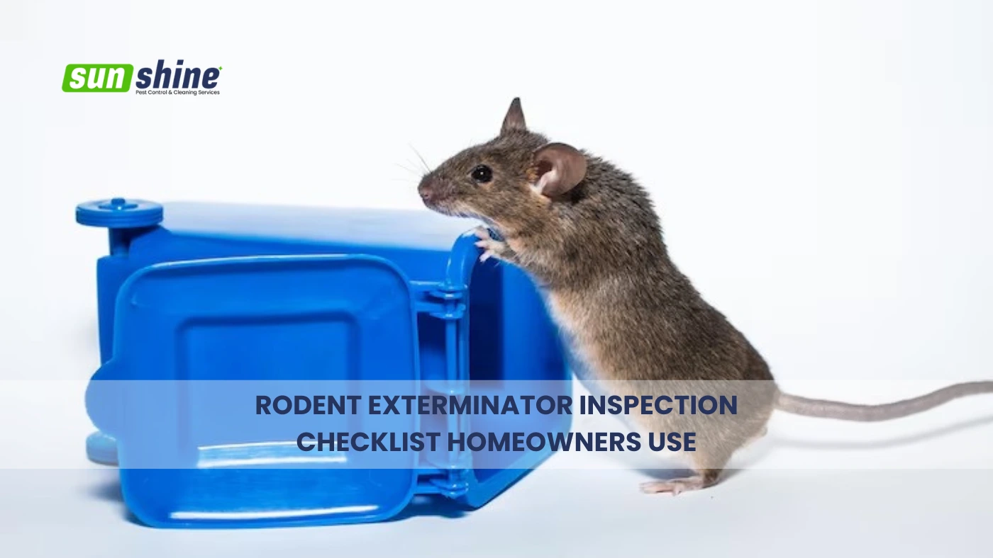 Rodent Exterminator Inspection Checklist