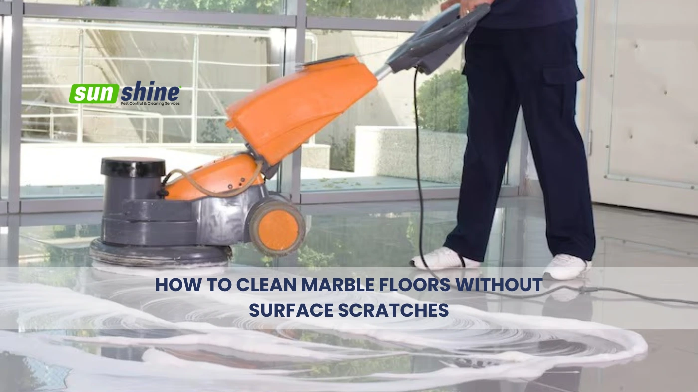 clean marble floors without surface scratches