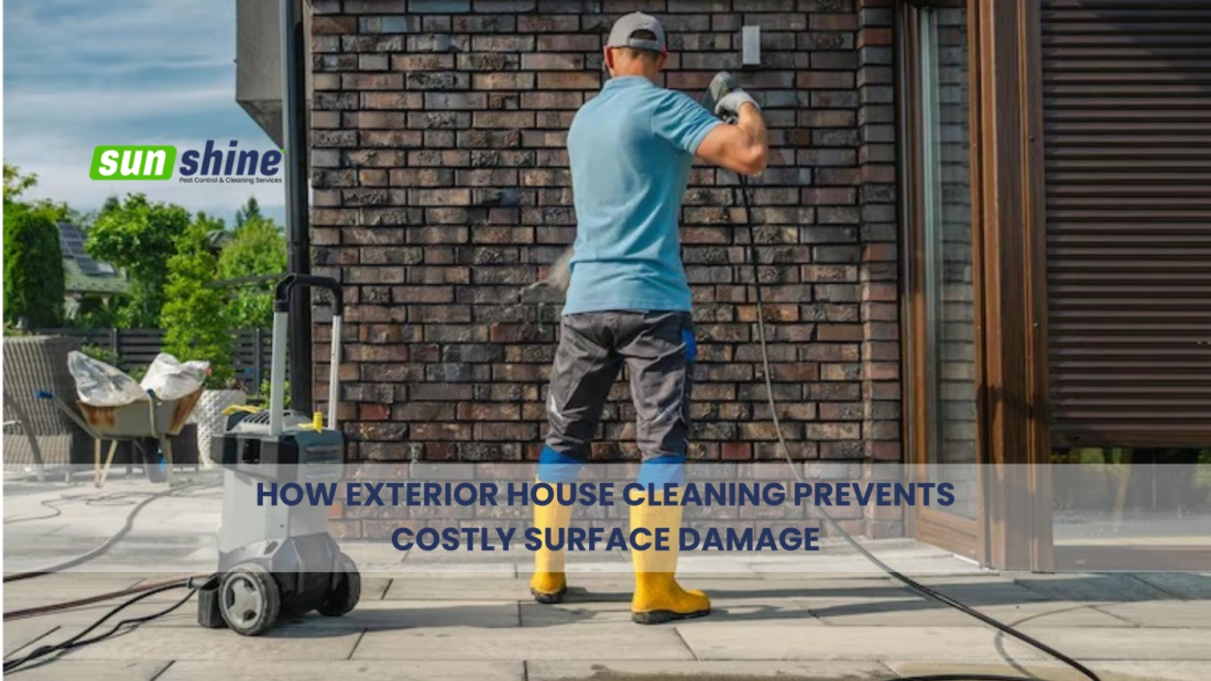 Exterior house cleaning