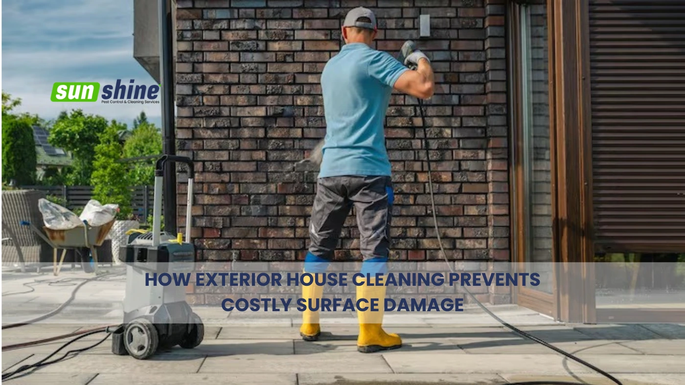 Exterior house cleaning