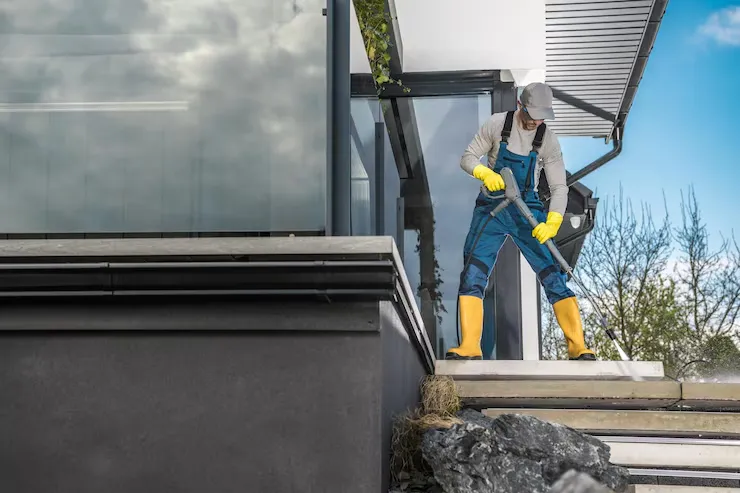 Exterior house cleaning services