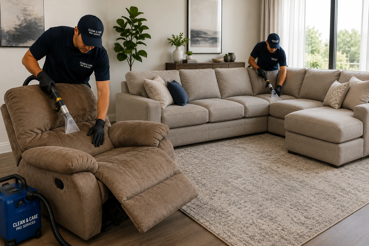 image of recliners and sectionals sofa cleaning in riyadh