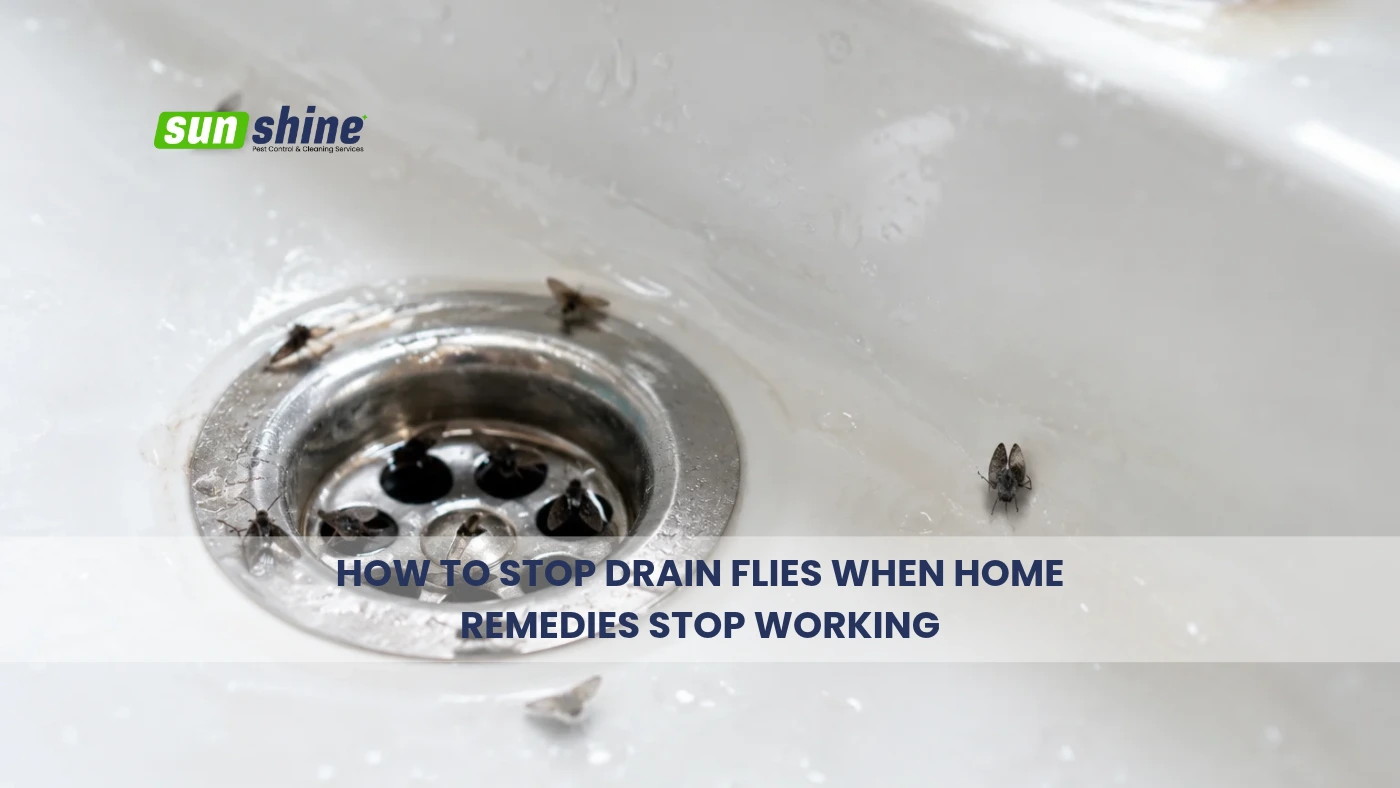 how to stop drain flies
